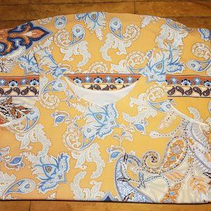 Lila Rose Orange Paisley Dress Women's Size 10